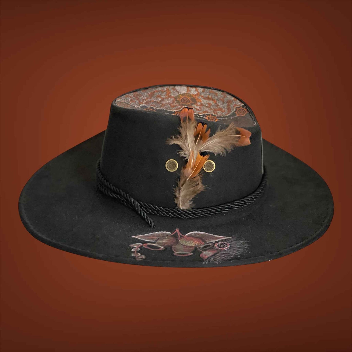 Custom Lightweight Felt Hat - Australiana Man's Unique Western Block Design