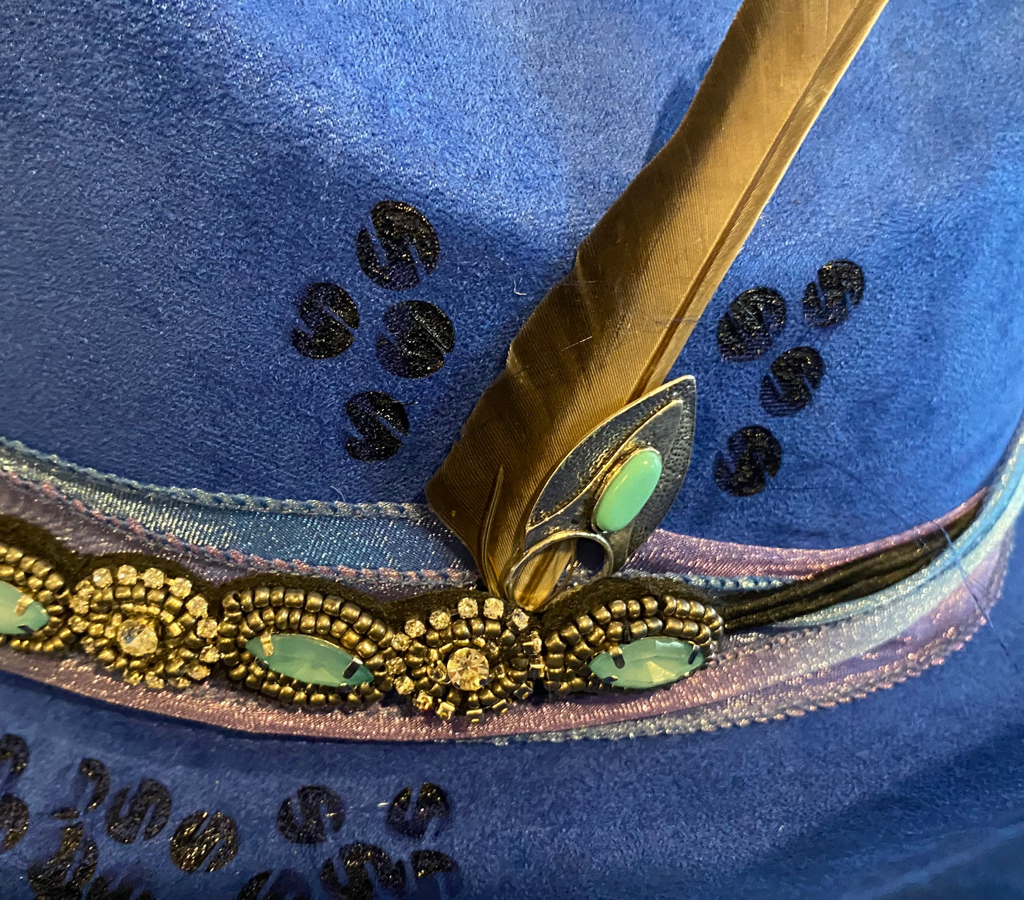 Blue Suedette Custom Cowboy Hat – Paint the Town Blue