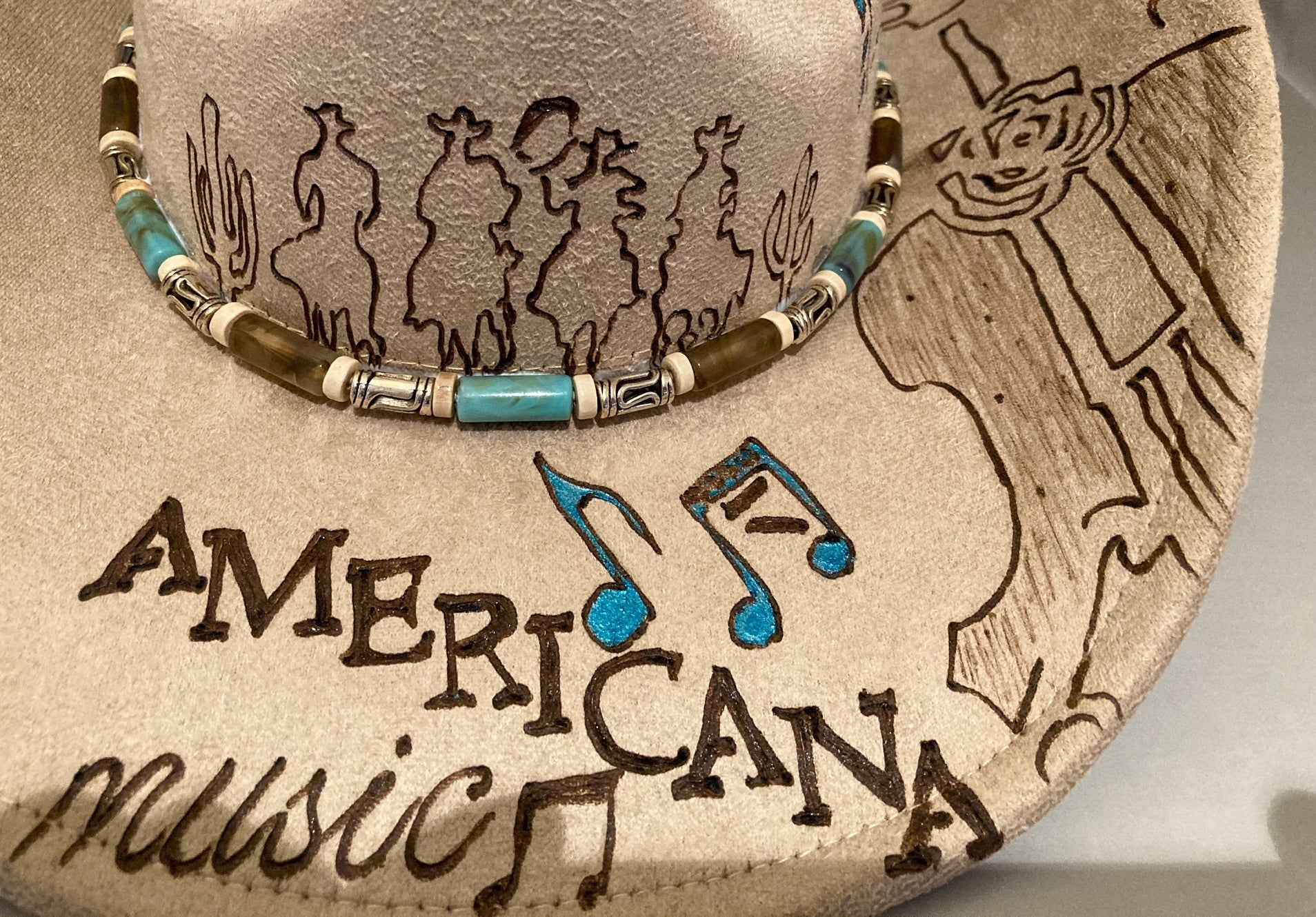 Elevate Your Style with the Deluxe Custom Cowboy Hat - Americana Music Edition