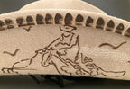 Americana Music, hand burned cowboy hat