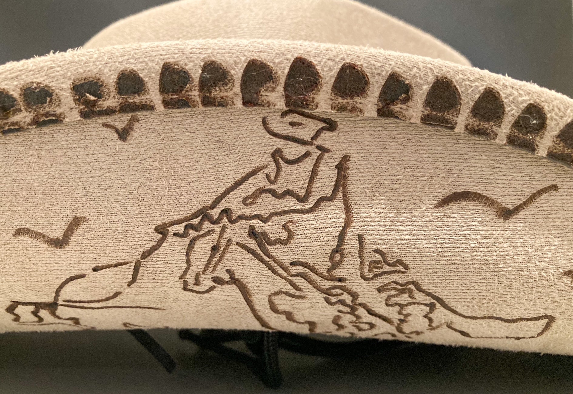 Americana Music, hand burned cowboy hat