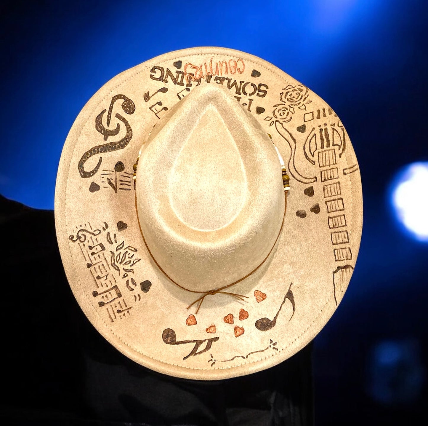 Play Something Country 2 hand burned cowboy hat