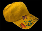 Flowers and Bees hand painted baseball cap