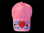Sweat Now, Shine Later, hand painted sports cap
