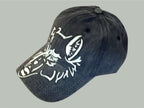 Wolf Skull hand painted baseball cap
