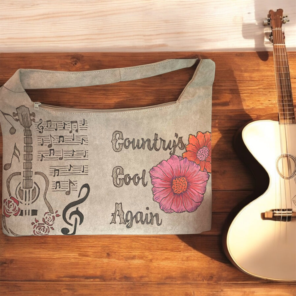 Coyote Ugly/Country's Cool Again, Large Hand burned Bag