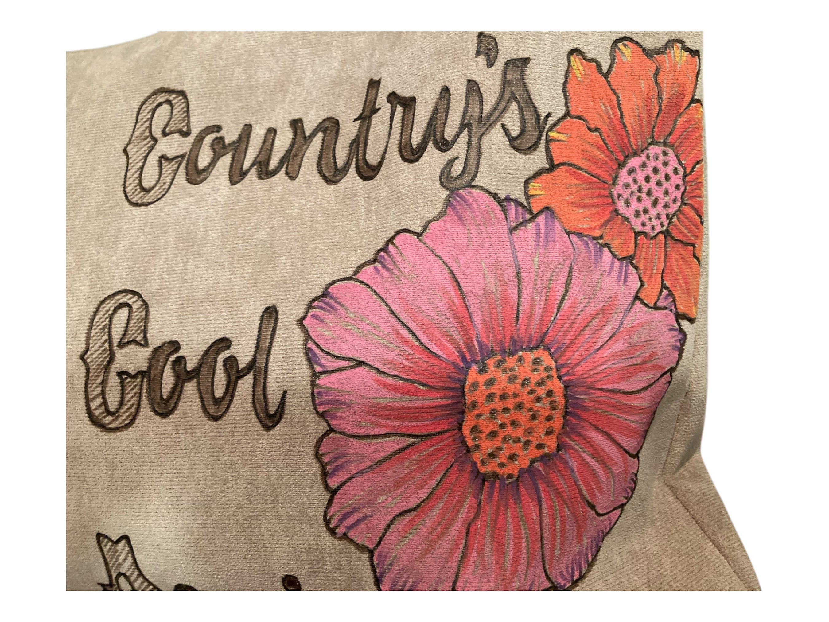 Coyote Ugly/Country's Cool Again, Large Hand burned Bag