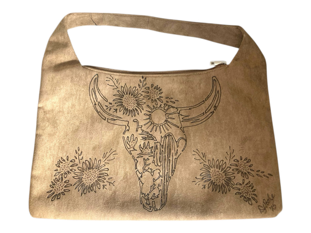 Lainey Wilson/Bull's Head,  Large Bag,  Hand burned