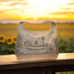 Outback Country/Friend Poem Large Hand burned bag