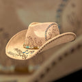 Americana Music, hand burned cowboy hat