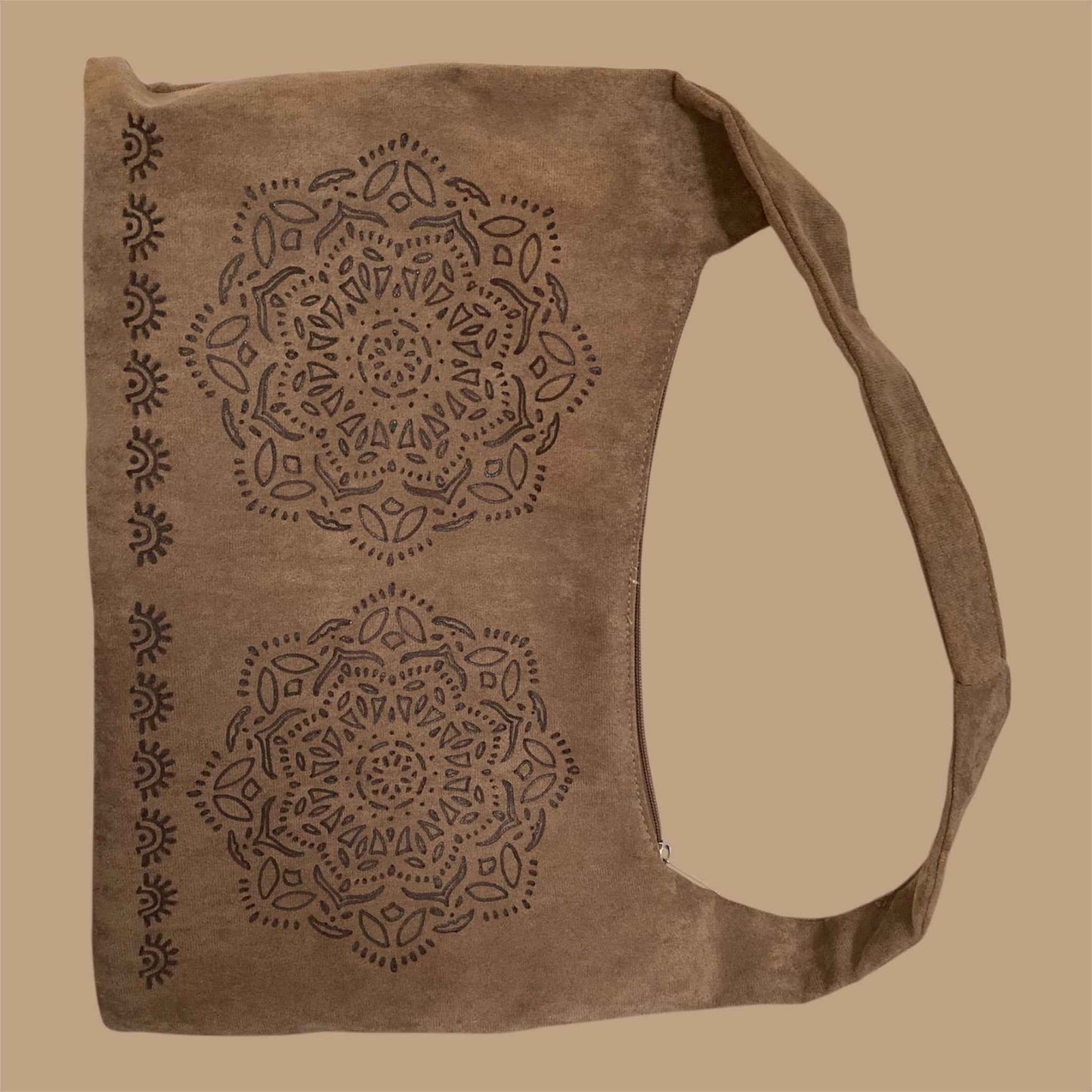 Hand Burned Mandala Bag – Embrace Elegance and Versatility