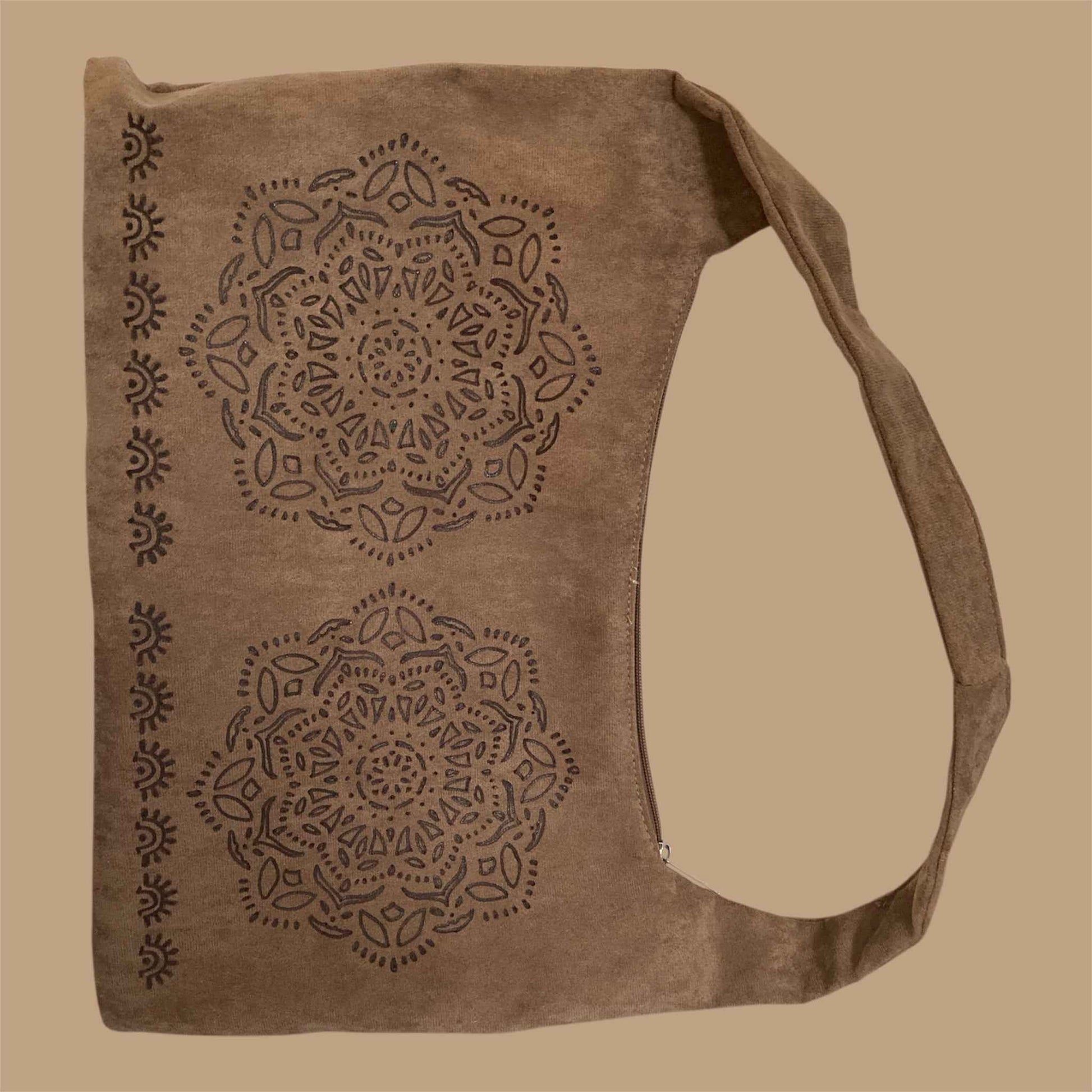 Hand Burned Mandala Bag – Embrace Elegance and Versatility