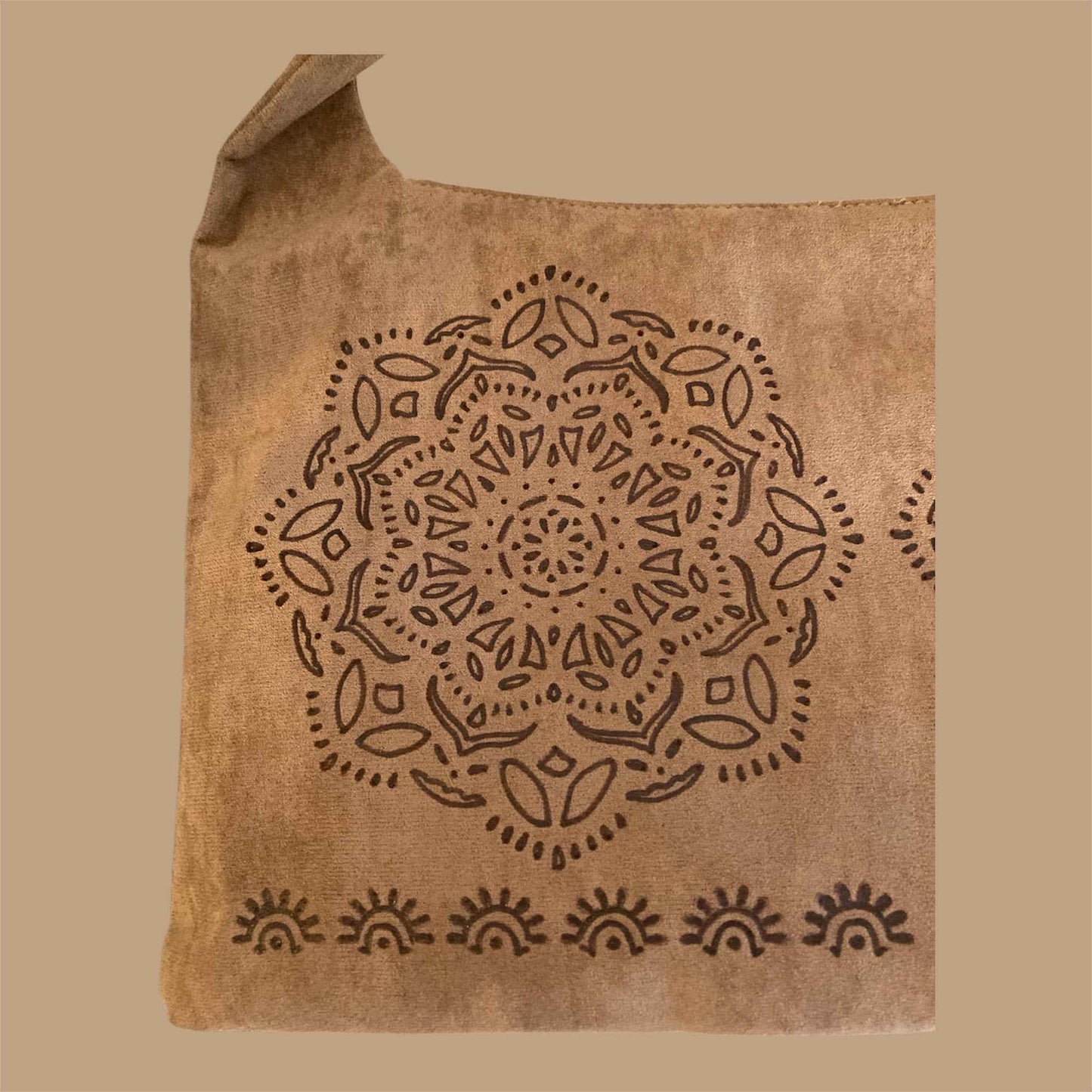 Hand Burned Mandala Bag – Embrace Elegance and Versatility