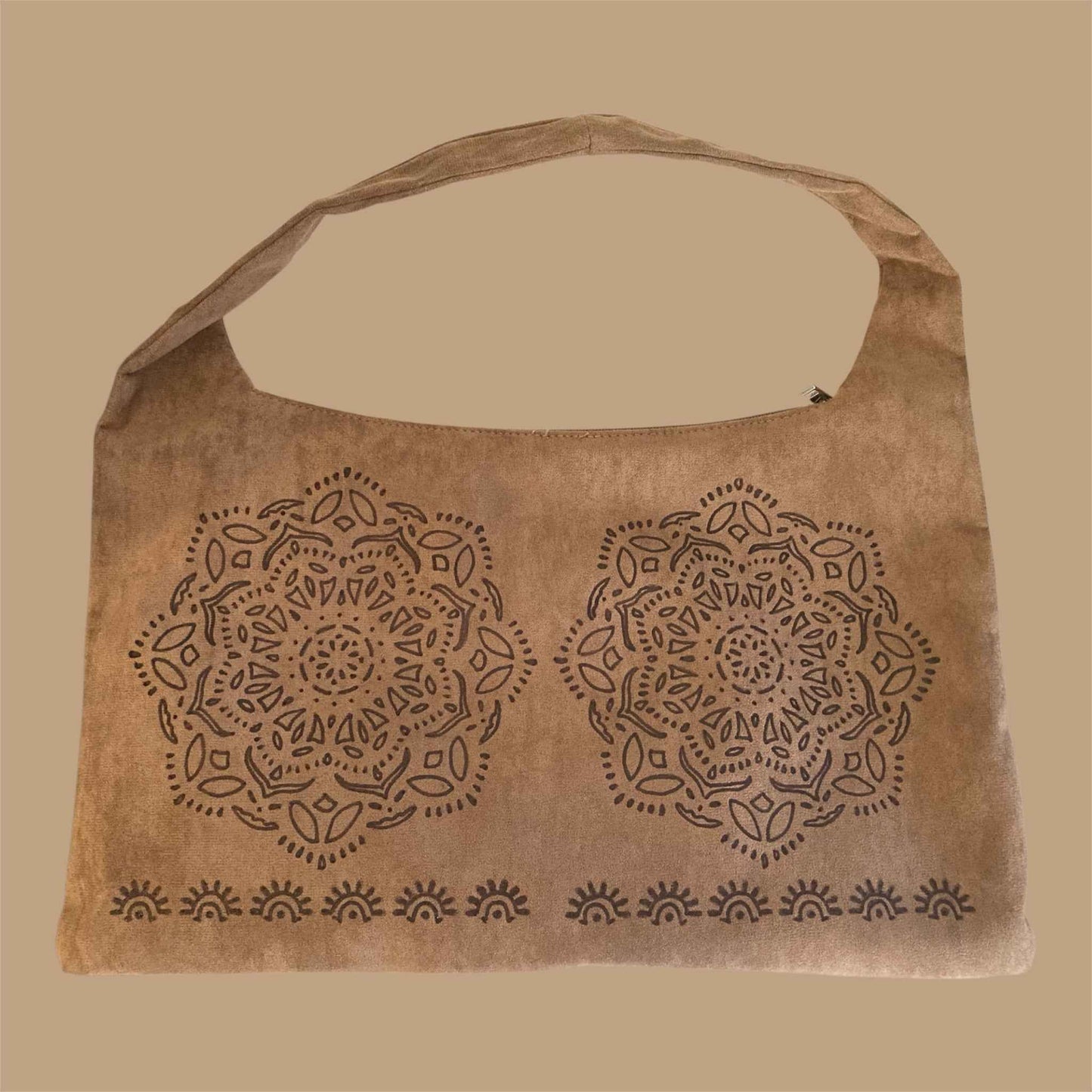 Hand Burned Mandala Bag – Embrace Elegance and Versatility