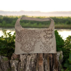 Highland Cows "Foo's Yer Coos" Design Large Hand burned bag (single-sided burn)