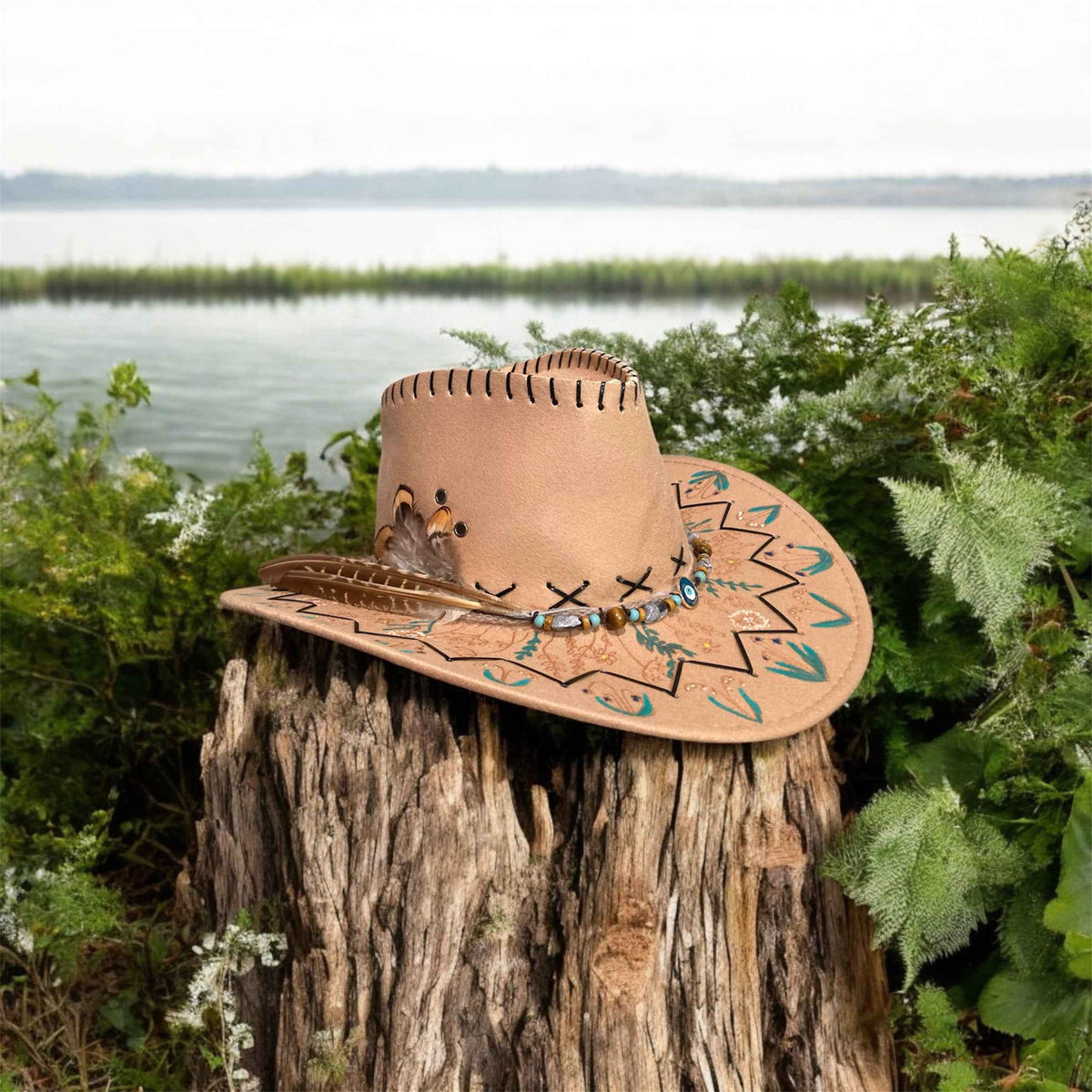 Whimsy Wildflowers: Lightweight Custom Felt Hat for Effortless Style
