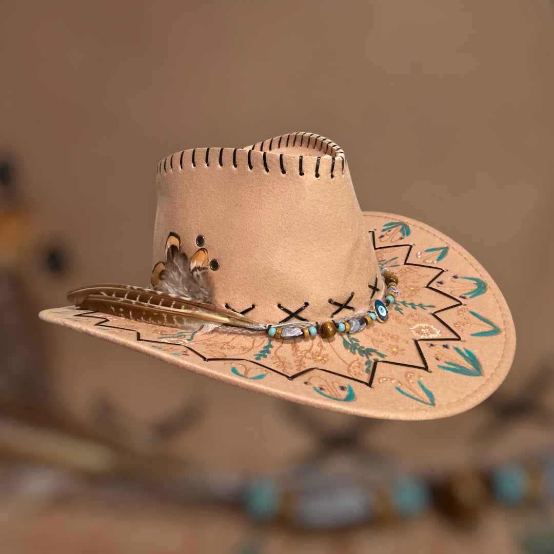 Whimsy Wildflowers: Lightweight Custom Felt Hat for Effortless Style