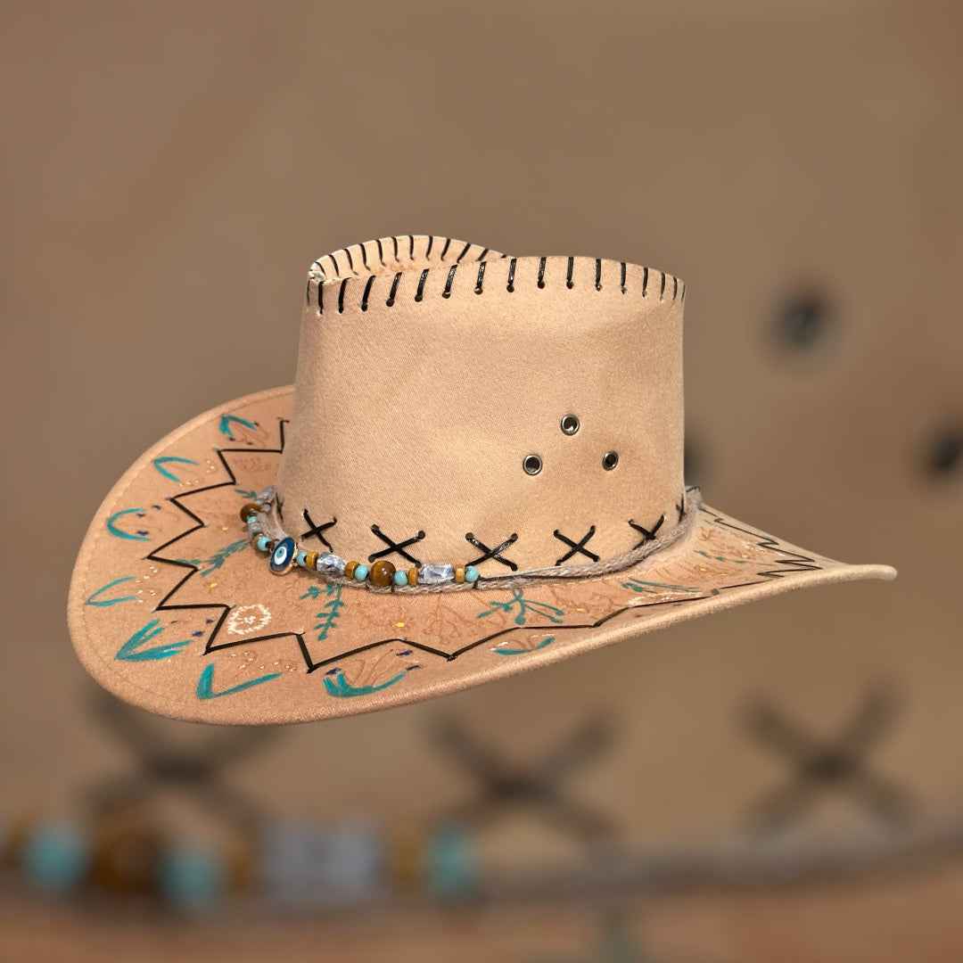 Whimsy Wildflowers: Lightweight Custom Felt Hat for Effortless Style