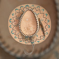 OOAK Custom Rancher Hat "Wild Flowers" handburned and painted design