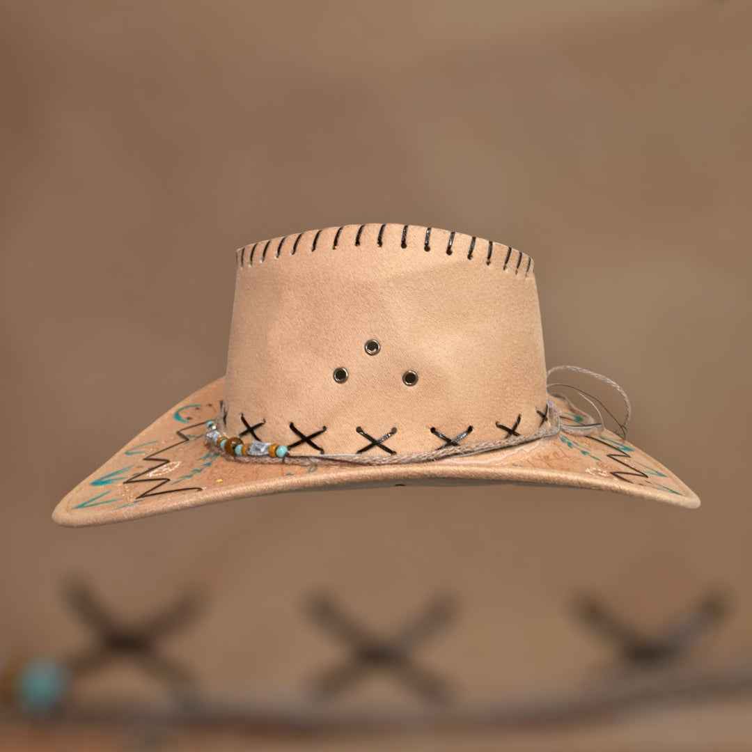 Whimsy Wildflowers: Lightweight Custom Felt Hat for Effortless Style