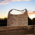 Horses, Horse heads,  Large Hand burned bag