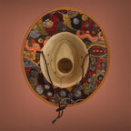 Australiana "Gumnuts" OOAK Custom Hat in Tan size 57 fits most