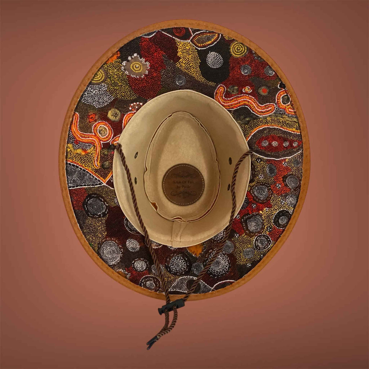 Australiana Gumnuts - Lightweight Custom Felt Hat with Unique Handcrafted Design