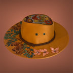 Australiana "Gumnuts" OOAK Custom Hat in Tan size 57 fits most