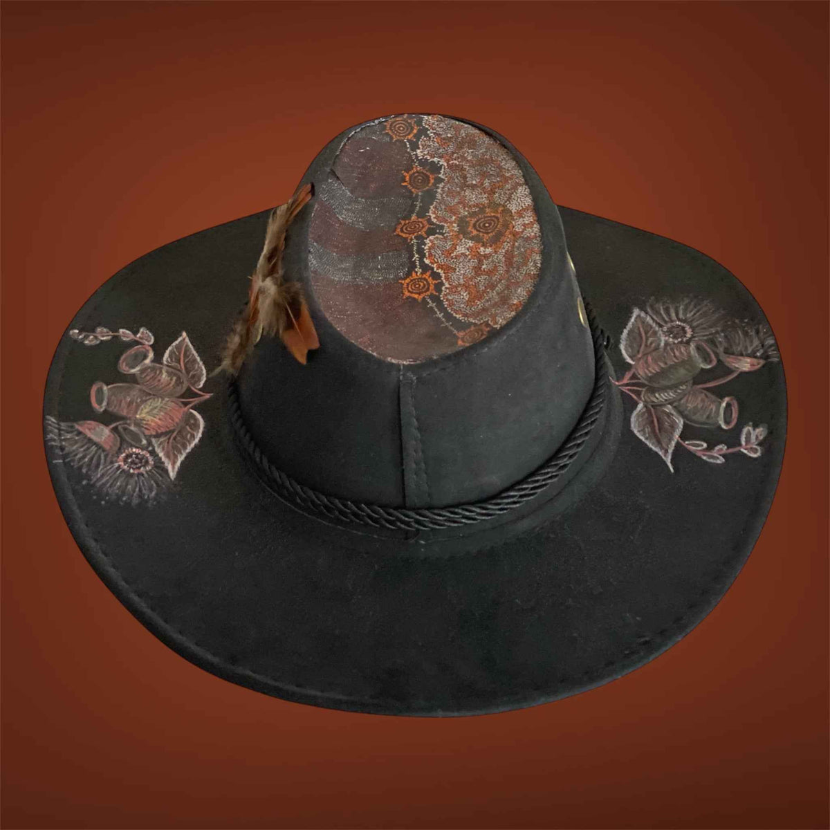 Custom Lightweight Felt Hat - Australiana Man's Unique Western Block Design