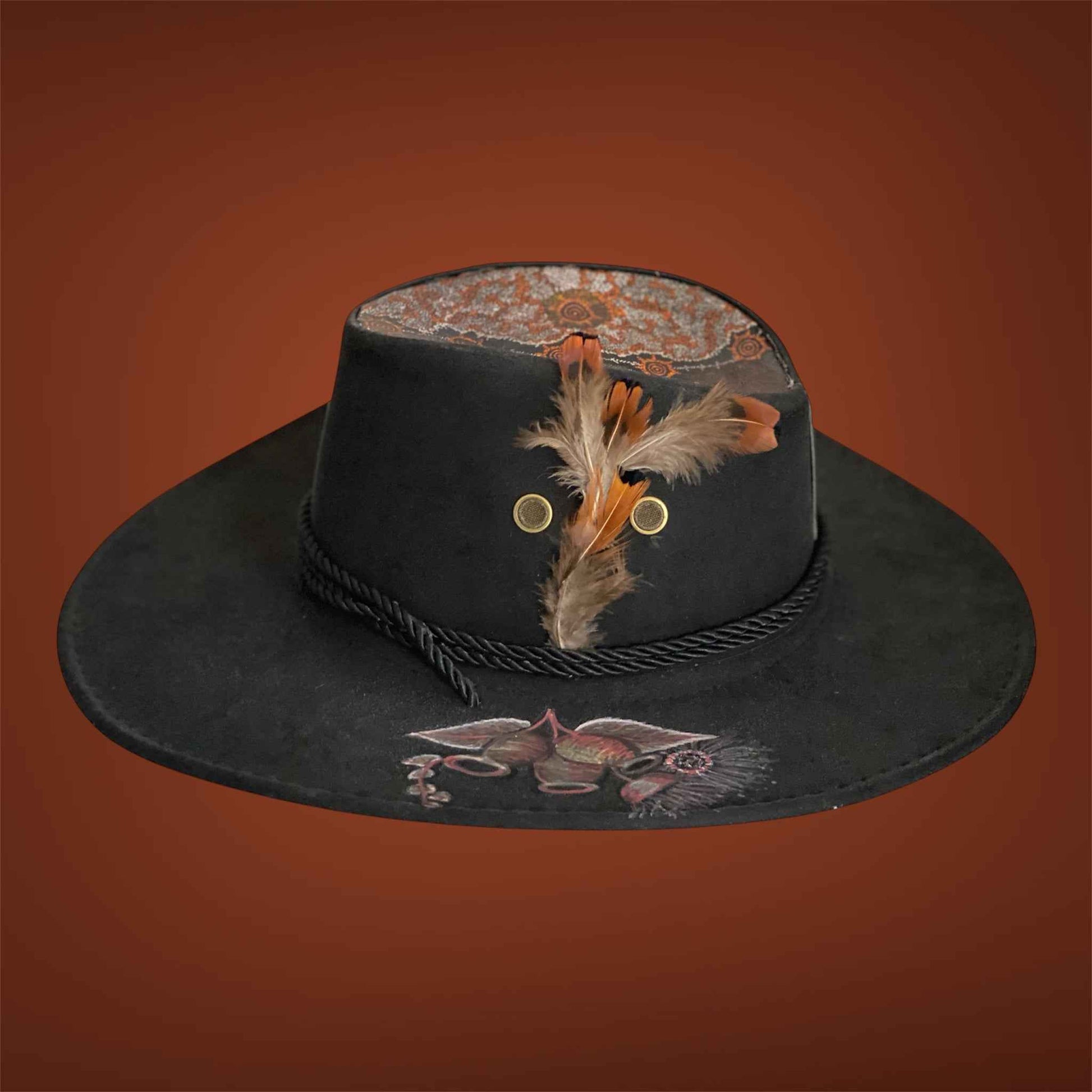 Custom Lightweight Felt Hat - Australiana Man's Unique Western Block Design