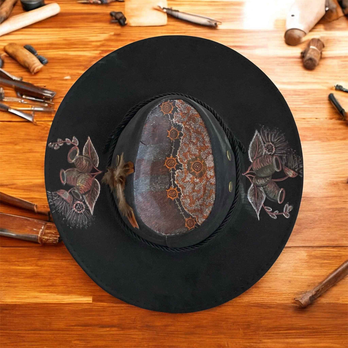 Custom Lightweight Felt Hat - Australiana Man's Unique Western Block Design