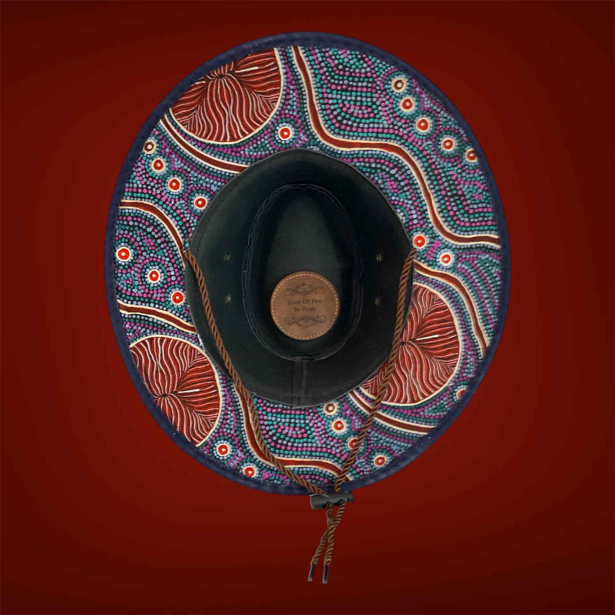 Kookaburra Kingdom: Unique Australiana Custom Felt Hat for Adventure Lovers