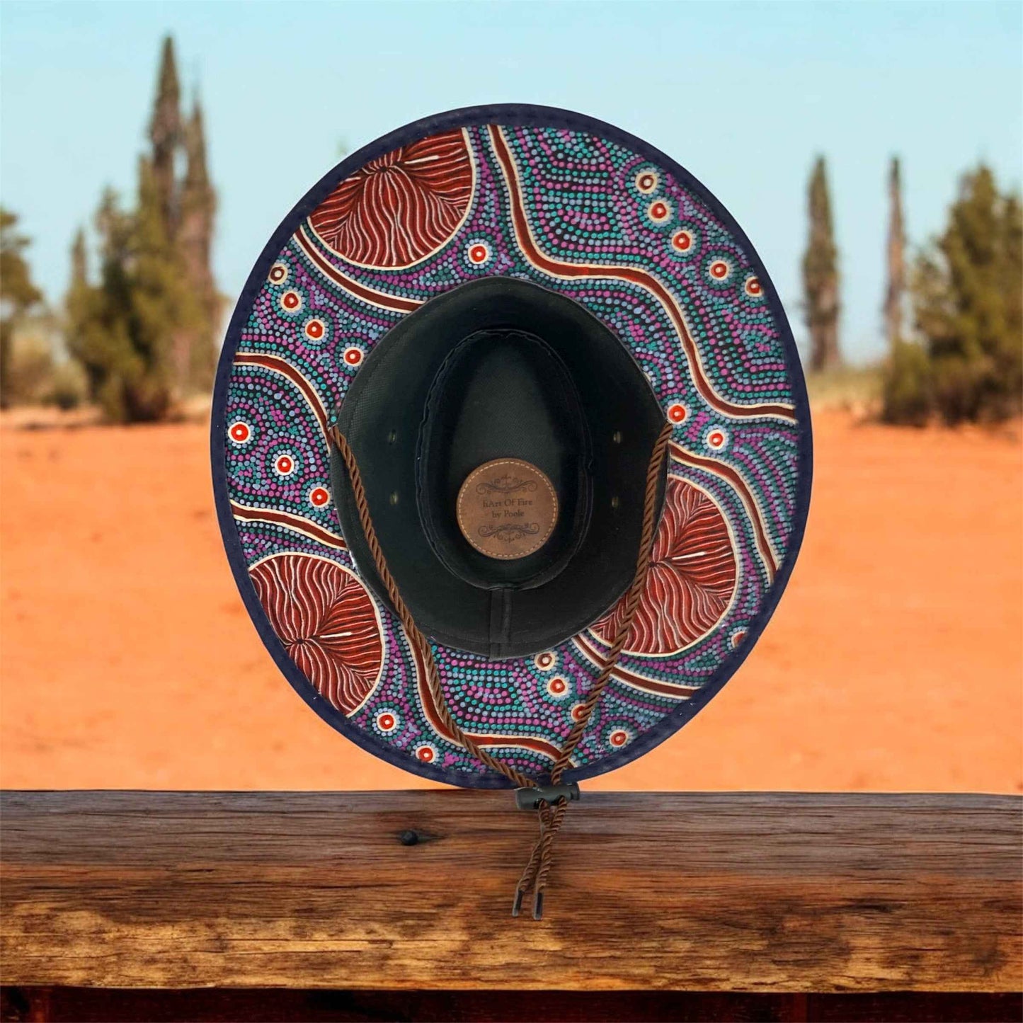 Kookaburra Kingdom: Unique Australiana Custom Felt Hat for Adventure Lovers