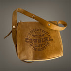 Custom Suedette Small Shoulder Bag, both sides hand-burned, If the boots fit