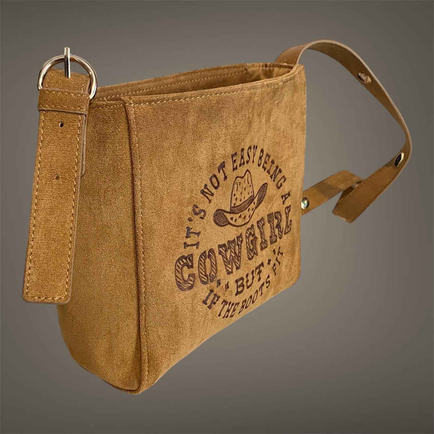 Custom Suedette Shoulder Bag – Stylish Touch for Cowgirls