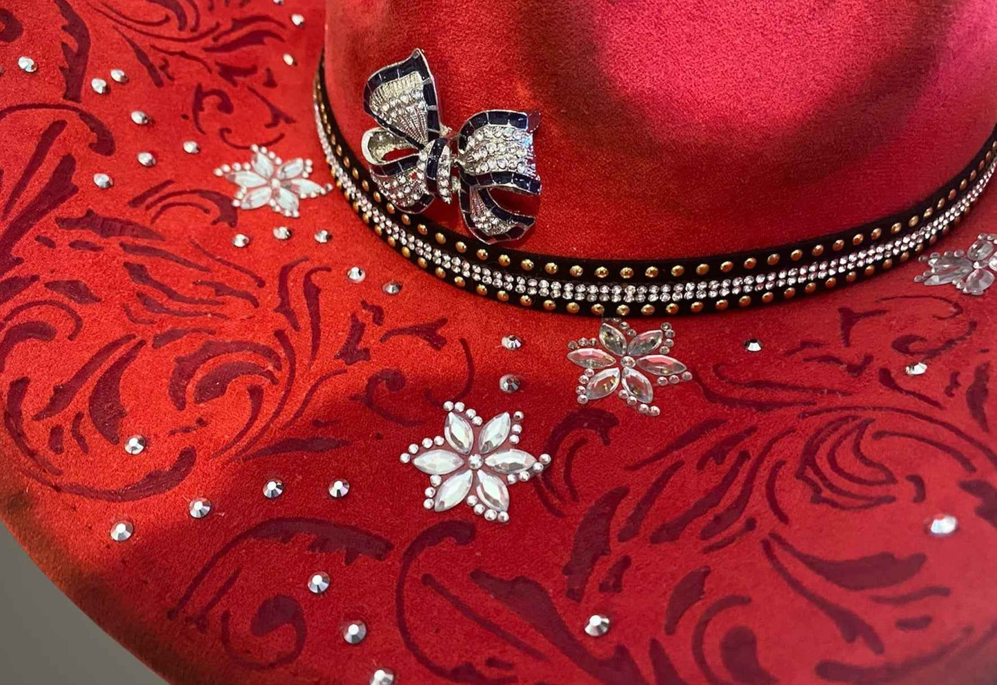 Heart's Desire Deluxe Suedette Custom Cowboy Hat – A Statement of Love and Style