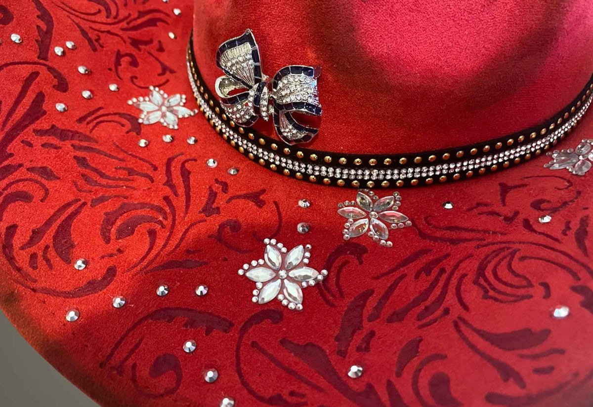 Heart's Desire Deluxe Suedette Custom Cowboy Hat – A Statement of Love and Style