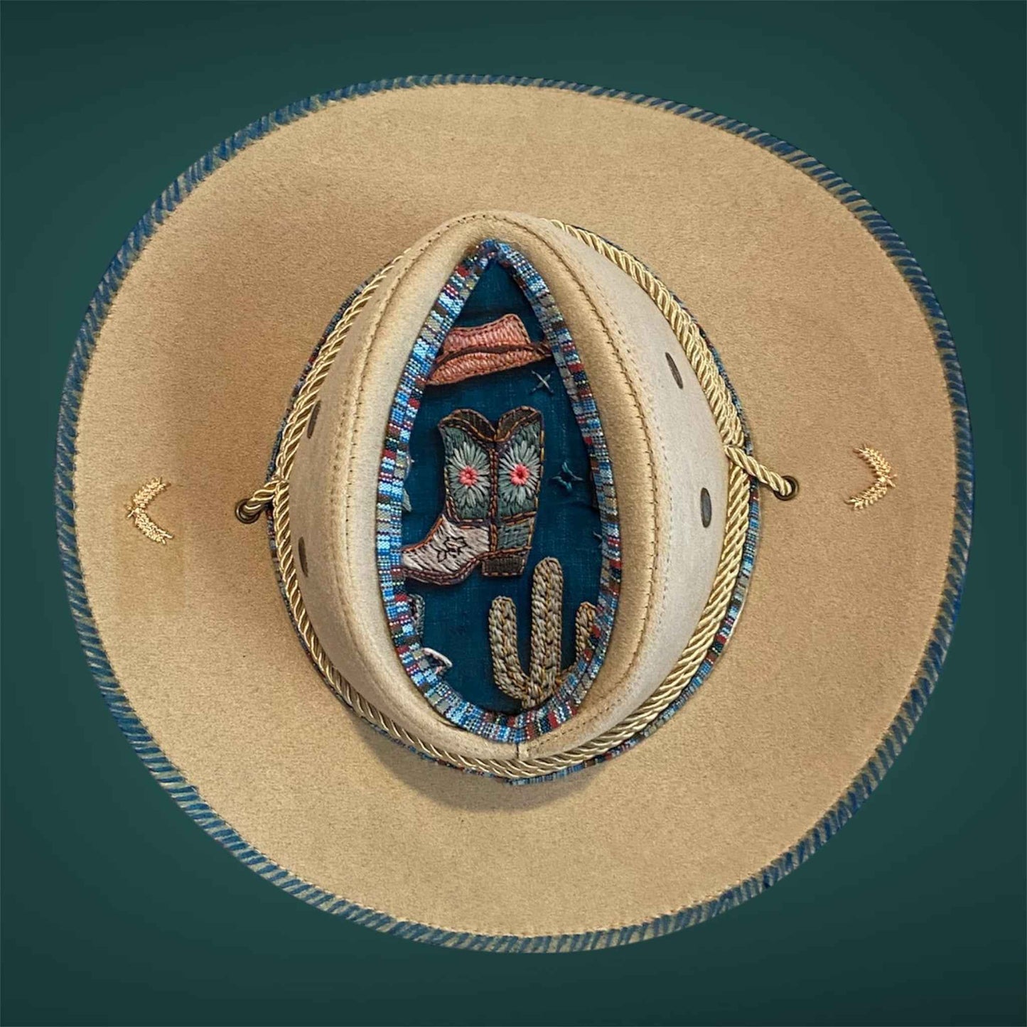 Custom Aussie Felt Hat: Elevate Your Style with the Cowboy Blue Edition