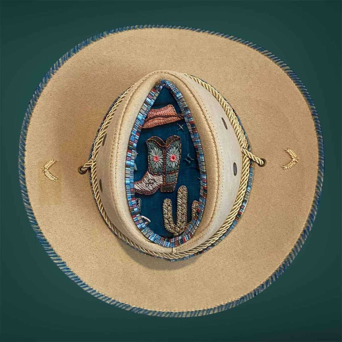 Custom Aussie Felt Hat: Elevate Your Style with the Cowboy Blue Edition