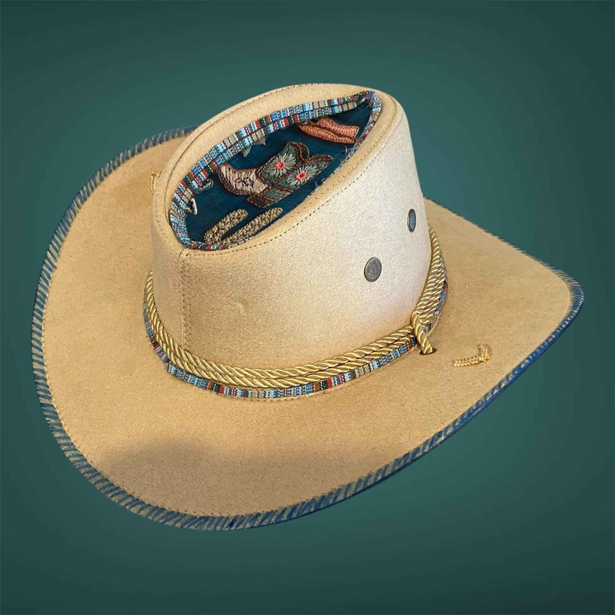 Custom Aussie Felt Hat: Elevate Your Style with the Cowboy Blue Edition