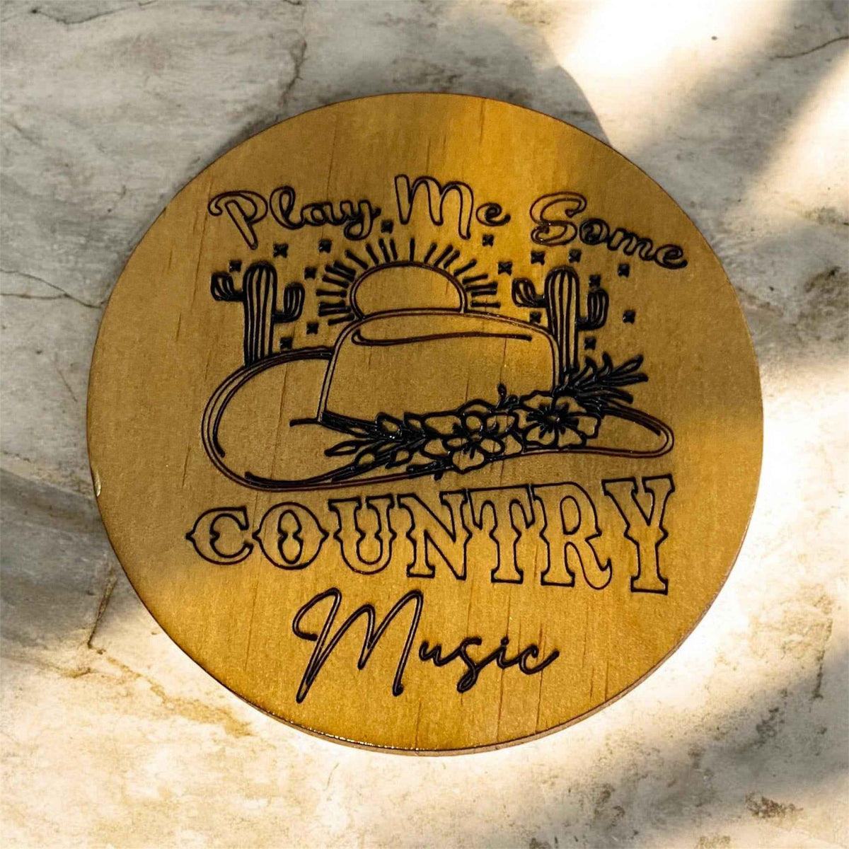 Handmade Wood-Burned Coasters: Unique Plywood Bar Coasters for Every Occasion