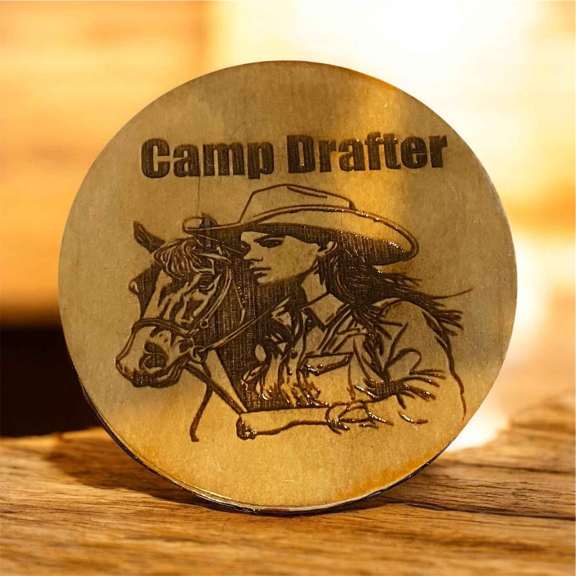 Handmade Wood-Burned Coasters: Unique Plywood Bar Coasters for Every Occasion