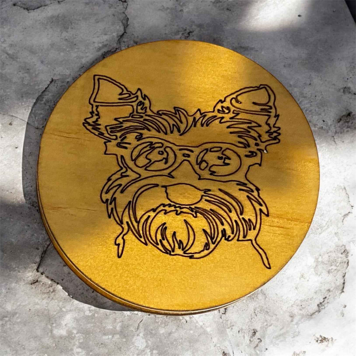 Handmade Wood-Burned Coasters: Unique Plywood Bar Coasters for Every Occasion