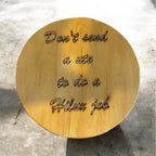 Wood-burned Plywood Bar Coasters, Assorted Designs