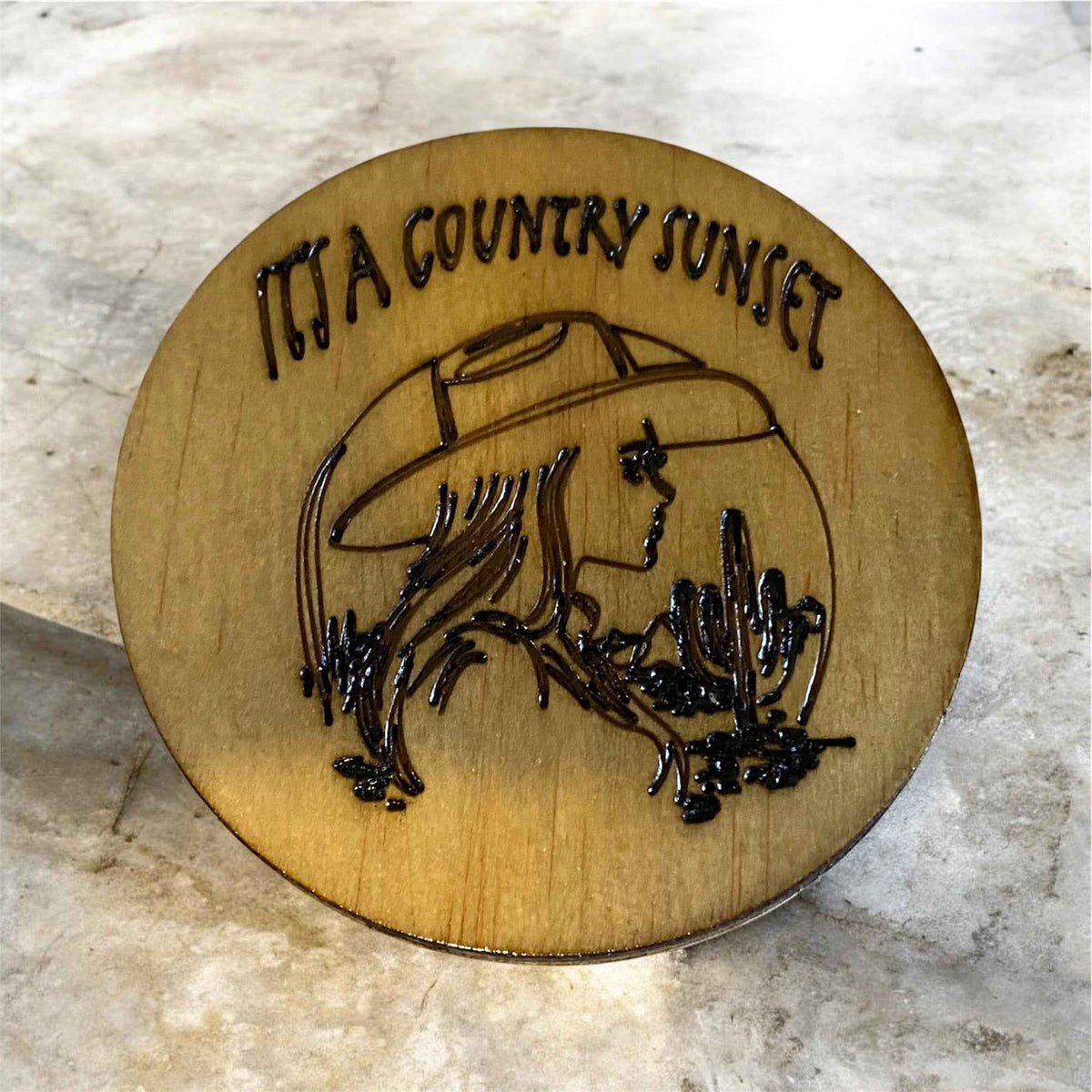 Handmade Wood-Burned Coasters: Unique Plywood Bar Coasters for Every Occasion