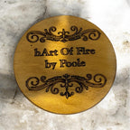 Wood-burned Plywood Bar Coasters, Assorted Designs