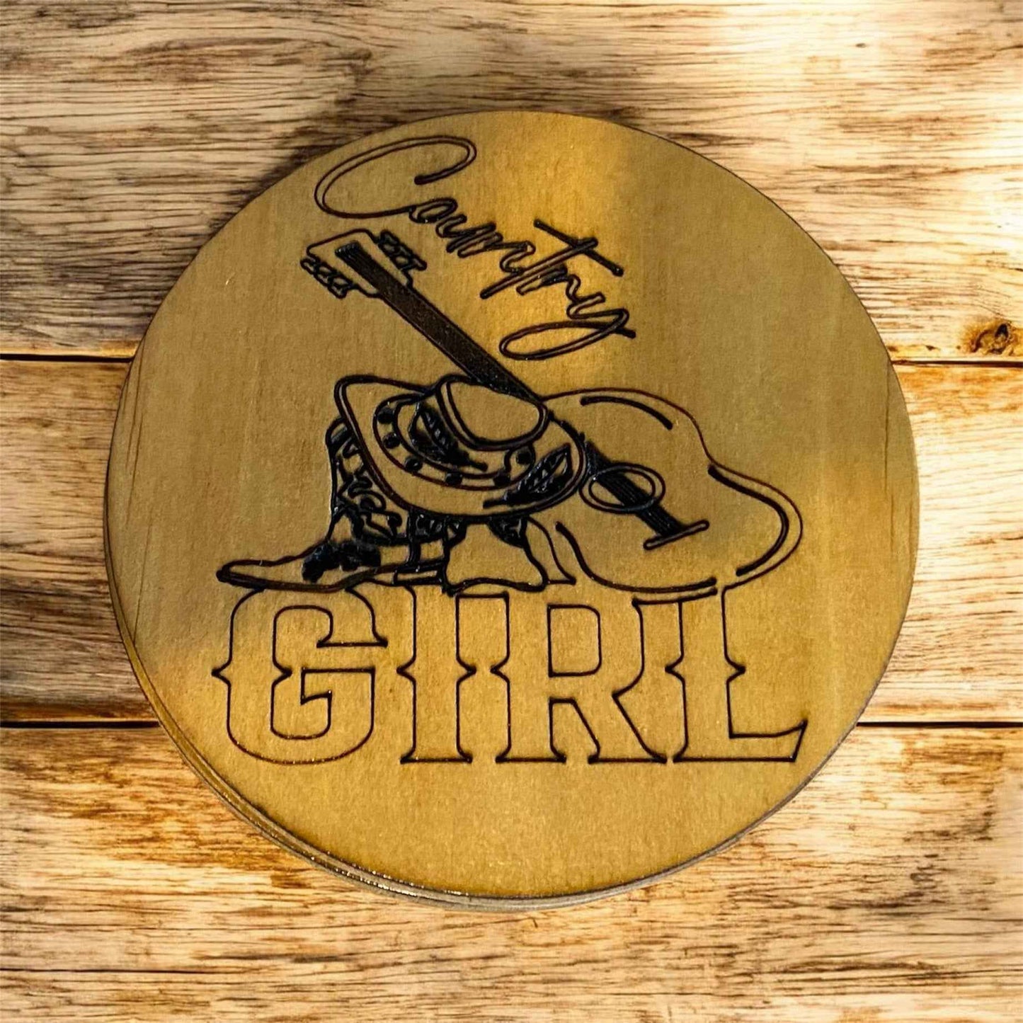 Handmade Wood-Burned Coasters: Unique Plywood Bar Coasters for Every Occasion