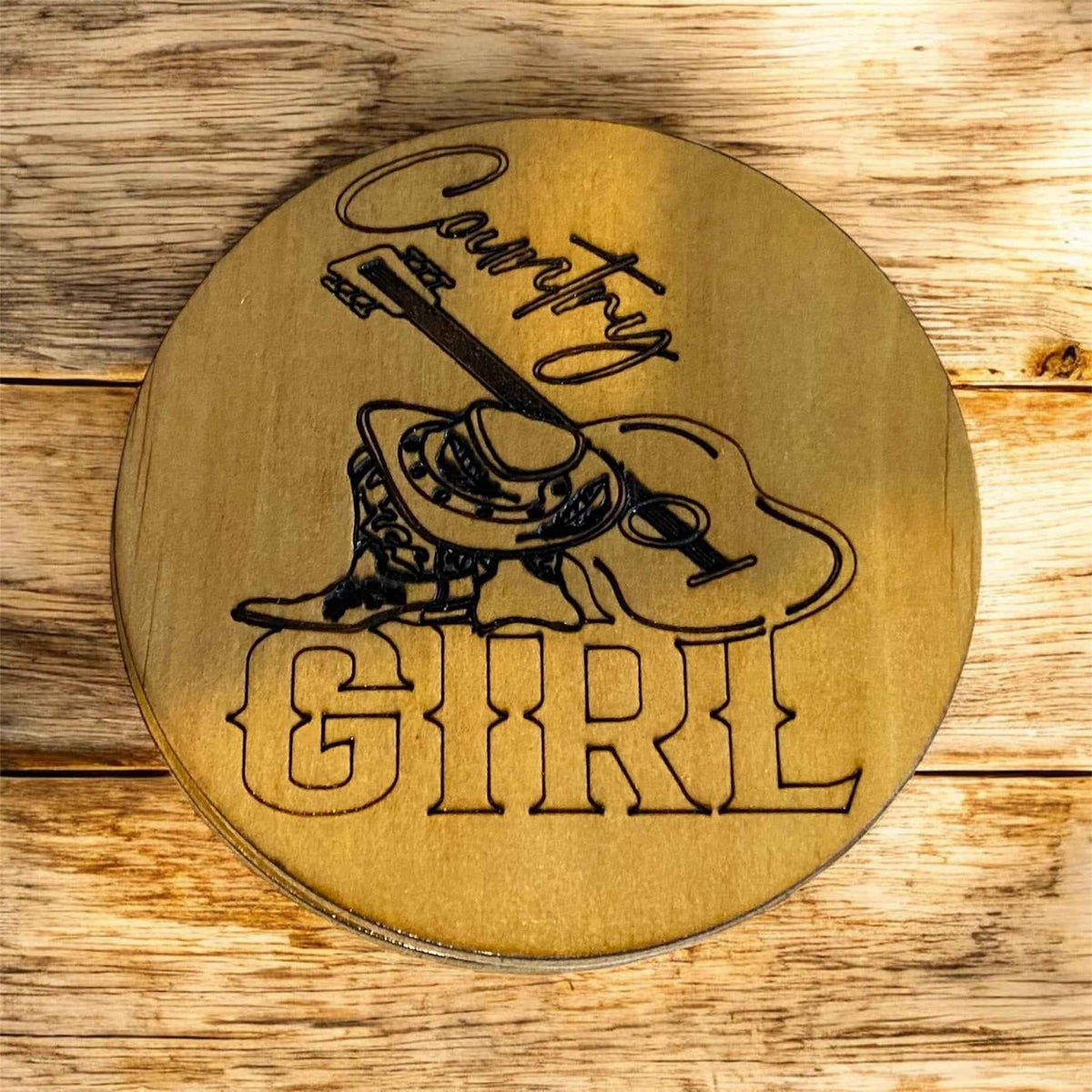 Handmade Wood-Burned Coasters: Unique Plywood Bar Coasters for Every Occasion