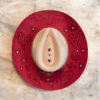 Vegan Suede Diamante Cowboy Hat: Country Soul