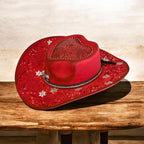 Vegan Suede Diamante Cowboy Hat: You Look Like You Love Me